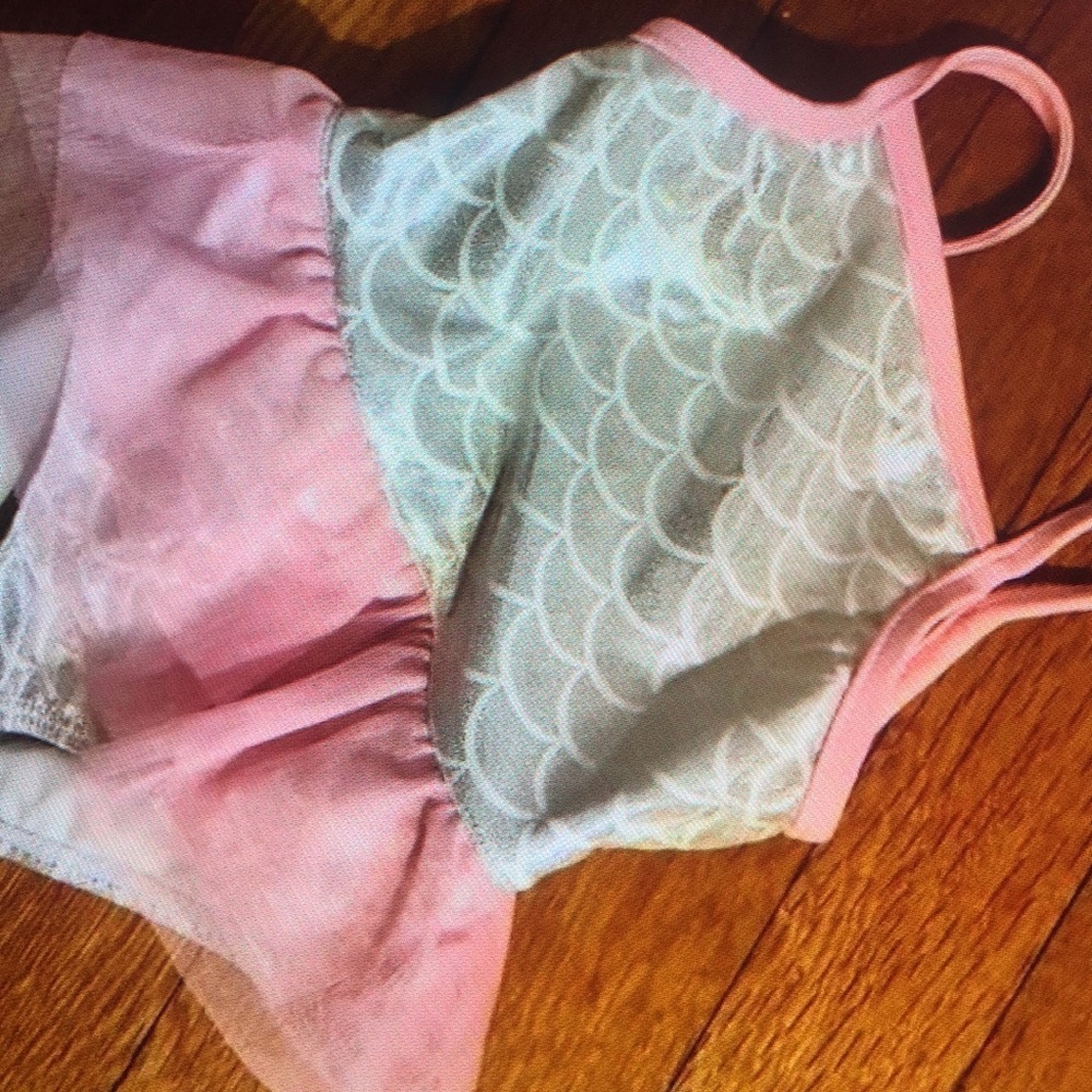 Mermaid style toddler swimsuit